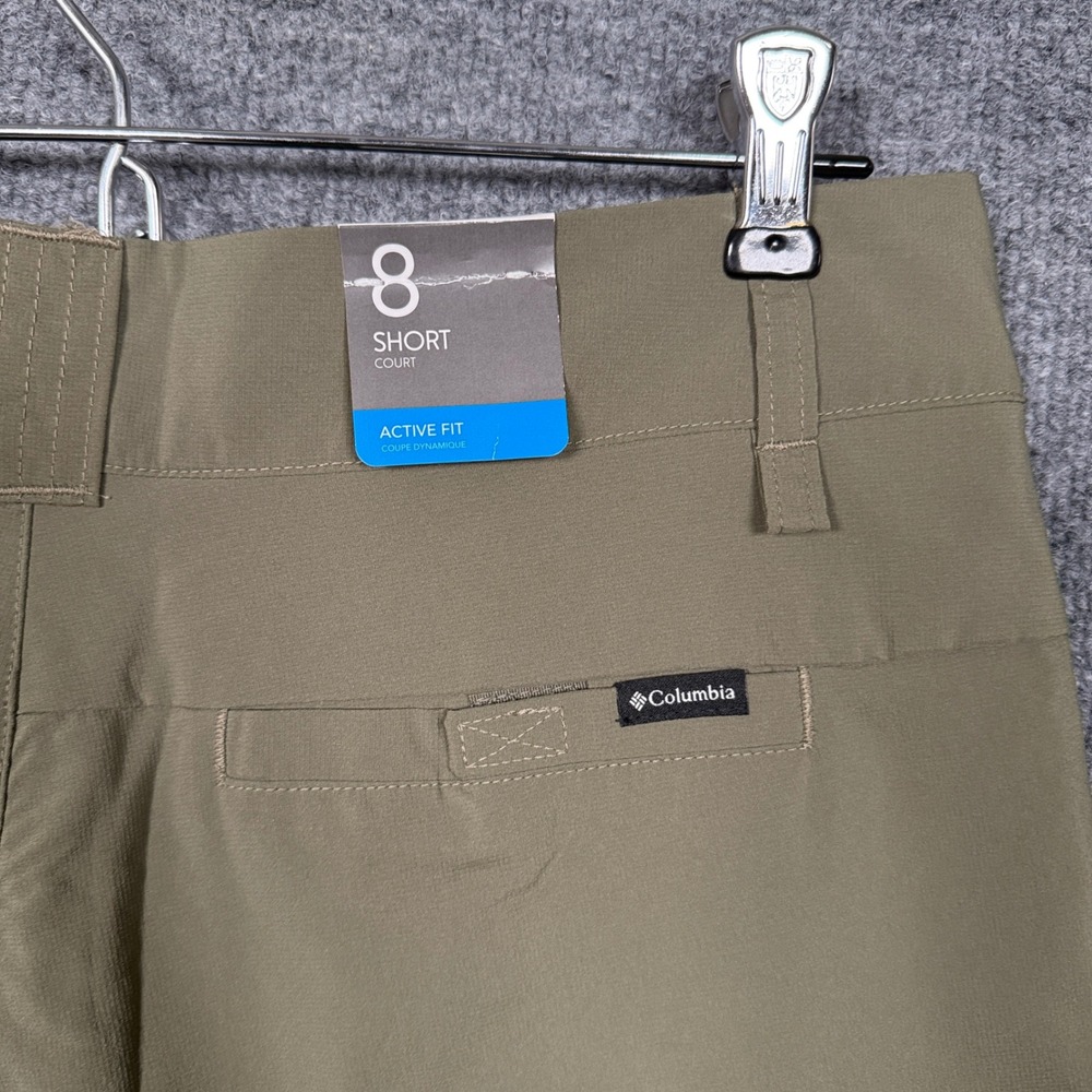 New Columbia Womens Sz 8 Shorts Court Utility Hiking Outdoors Adjustable Hem - Picture 7 of 12